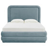Briella Bluestone Velvet Bed in Full