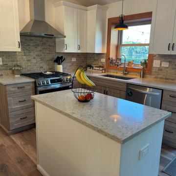 Stunning Kitchen Remodel Done with New Two-Tone Cabinets