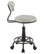 Lumisource Swift Task Chair, Gray Metal and Light Gray PU Leather