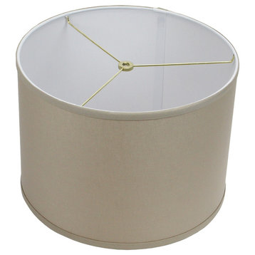 Fenchel Shades, 14"x14"x10" Spider Attachment Drum Lamp Shade, Linen