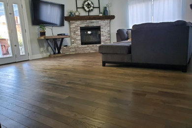 Inspiration for a cottage family room remodel in Other