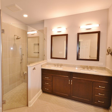 Malvern Master Bath Remodel with Large Barrier Free Shower