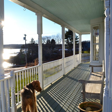 Captains' house on the coast of Maine