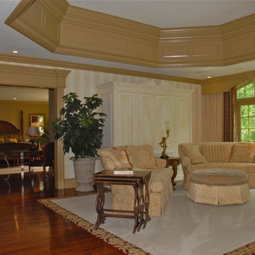 French Traditional Home Master Sitting Room