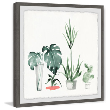 "Little Botanical Garden" Framed Painting Print, 32"x32"