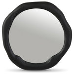 Meridian Furniture - Armada Aluminum Mirror, Black, 24" W D x 24" H - Indulge in the allure of the Black Armada Mirror by Meridian Furniture. Its captivating design and luxurious Black elevate any space with effortless elegance. Crafted with precision and durability in mind, this stunning piece becomes the focal point of gatherings, fostering moments of connection and warmth. Embrace sophistication and style with the Armada Mirror, a testament to exquisite taste and timeless beauty.