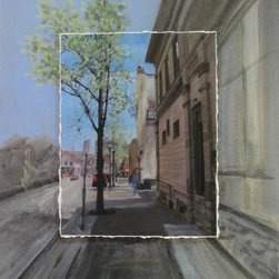 Mixed Media Art "Brady Street and Humboldt" - Mixed Media Art