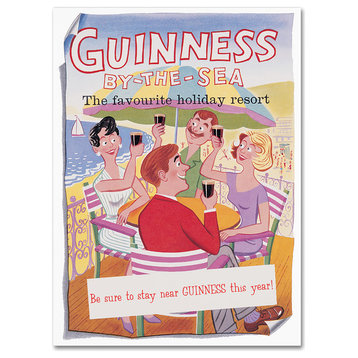 Guinness Brewery 'Guinness By The Sea' Canvas Art, 24"x32"