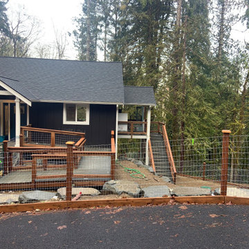 Layered Garden in the Woods - before