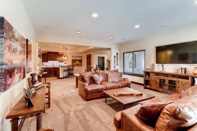 Inspiration for a basement remodel in Denver