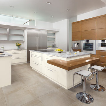 Kitchen Craft Cabinetry: Two-Tone Contemporary Kitchen