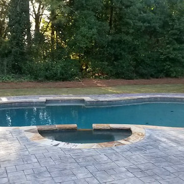 Atlanta Metro Custom Pool Renovations - Caribbean Blue PebbleTec
