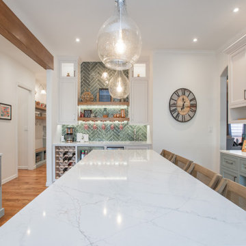 Button Wood ⎸ Kitchen + Dining Room + Wet-bar + Pantry + Mudroom + Laundry Room