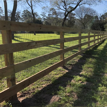 Post and Rail Ranch fence styles available