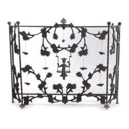 Mrs. Powers Fireplace Screen | MacKenzie-Childs - Fireplace Screens