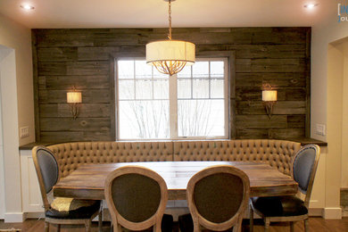 Mountain style dining room photo in Calgary