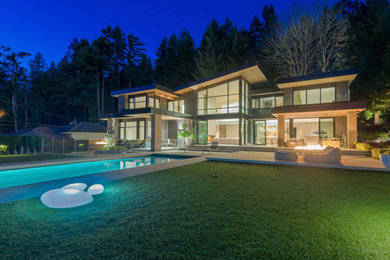 Minimalist exterior home photo in Vancouver