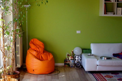 Immagine di un soggiorno design