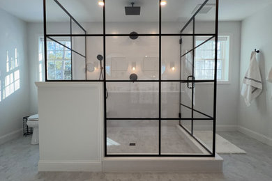 Trendy home design photo in Boston