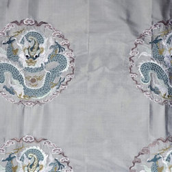 Custom Made Embroidered Dupioni Silk Curtains - Windows And Doors
