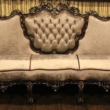 5 Seater Brown & Silver Chinnioti Sheesham Carving Sofa Set