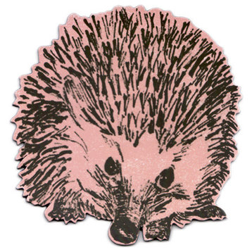 Pink Round Hedgehog Magnet
