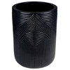 Serenity Textured Planter Set (1 Large and 1 Small) - Black Outdoor Accessories