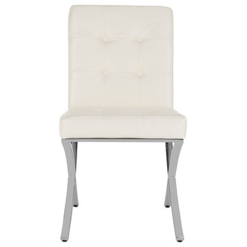 Safavieh Walsh Tufted Side Chair, White