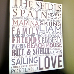 Canvas word art collection by Geezees - Products