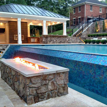 McLean Infinity Pool, Pavilion, & Terraced Patios