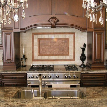 Dark Cherry Elegence - Classic Kitchen