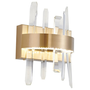 LED Wall Sconce, Gold