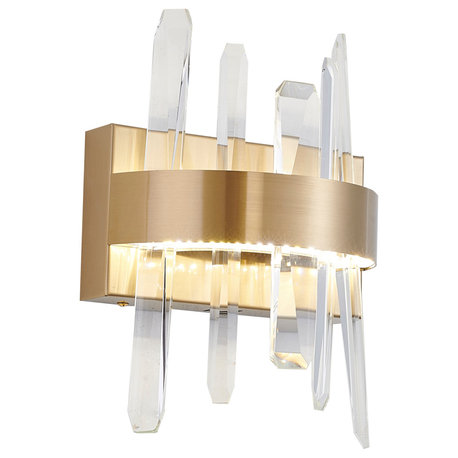 LED Wall Sconce, Gold