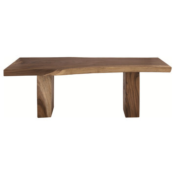 Rustic Rectangular Teak Wood Dining Table, 86" x 30"