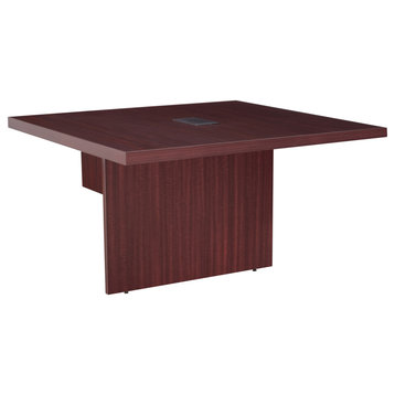Legacy 48" Modular Conference Table Extension with Power Data Grommet- Mahogany