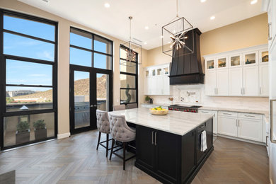 Example of a transitional kitchen design in Phoenix
