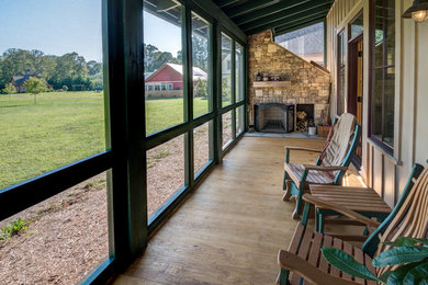 Mountain style porch idea in Other
