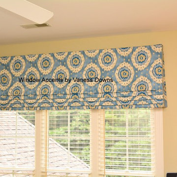 Various custom window treatments installed in 2014
