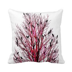 "Birds of Texas - Red" JTG Art Pillow - Decorative Pillows