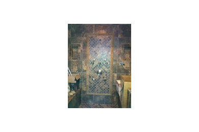 Inspiration for a mediterranean bathroom remodel in Atlanta