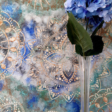 ACRYLIC STUCCO WITH METALLIC PAINT