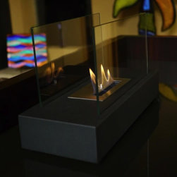 Nu-Flame Incendio 14" x 9" Tabletop Bio-Ethanol Fireplace NF-T1INO - Tabletop Fireplaces