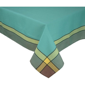 Riviera Table Linens 60"x104" Tablecloth, Teal