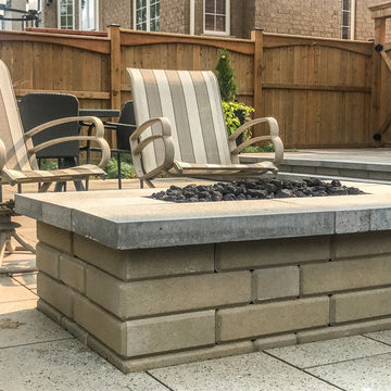 Modern Patio, Walkway, Firepit, Lighting - "Summer Nights" - Waterloo, ON