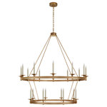 Visual Comfort & Co. - Launceton Grande Two Tiered Chandelier in Antique-Burnished Brass - Launceton Grande Two Tiered Chandelier in Antique-Burnished Brass