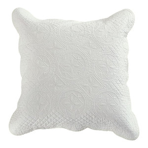 Dream Waltz Luxury Pure Cotton Quilted Pillow Sham Contemporary