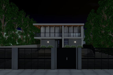 Trendy exterior home photo in Los Angeles