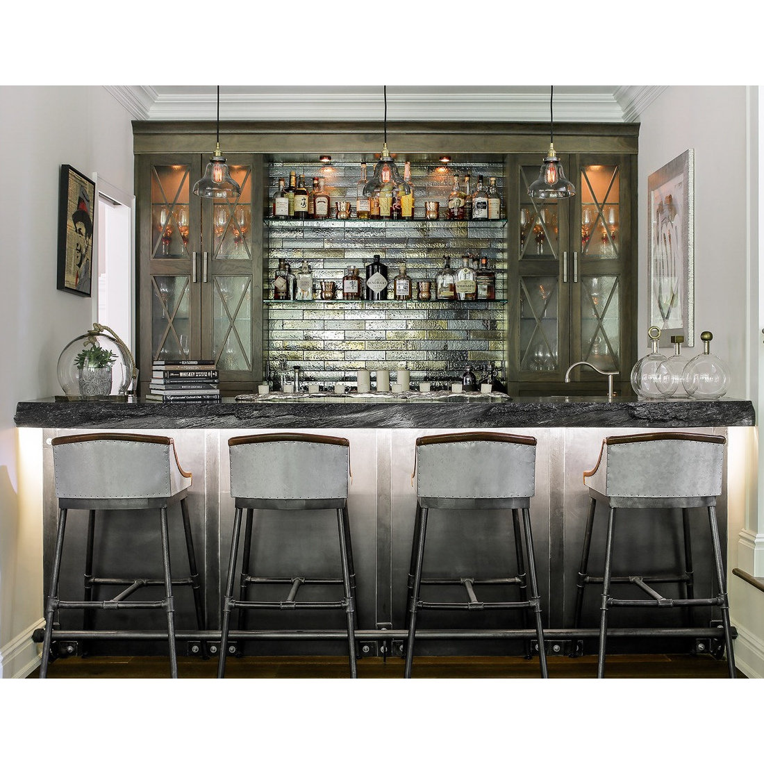 Modern Rustic Bar