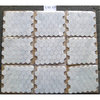 Carrara Marble Carrera White Venato 2" Hexagon Mosaic Tile Polished, 1 sheet