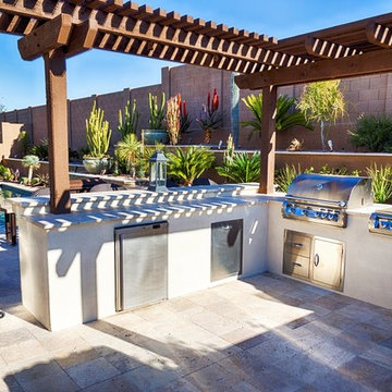 Jacuzzi, Pool, and Grill Backyard